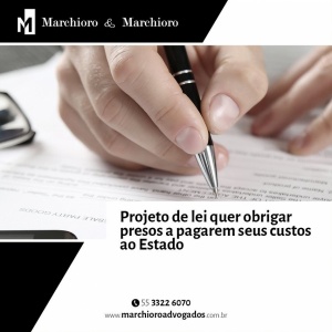 Projeto de lei quer obrigar presos a pagarem seus custos ao Estado 